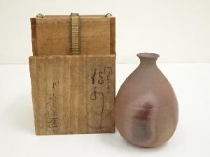 備前焼　浦上善次造　徳利（共箱）